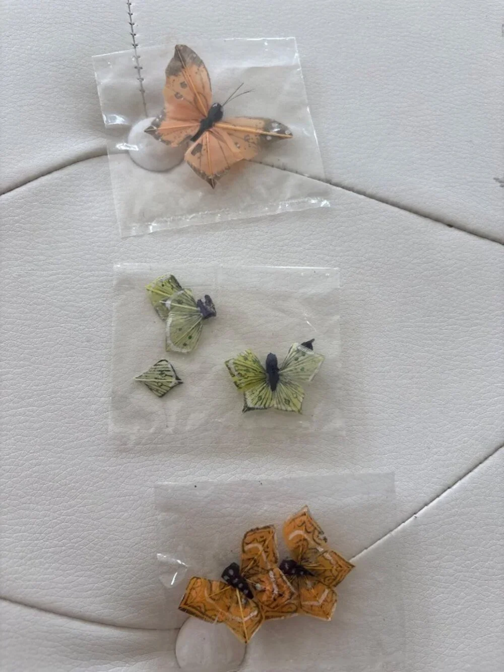 Vintage Butterfly Lot 14 Assorted Decorative Feather Butterflies Moths Monarch